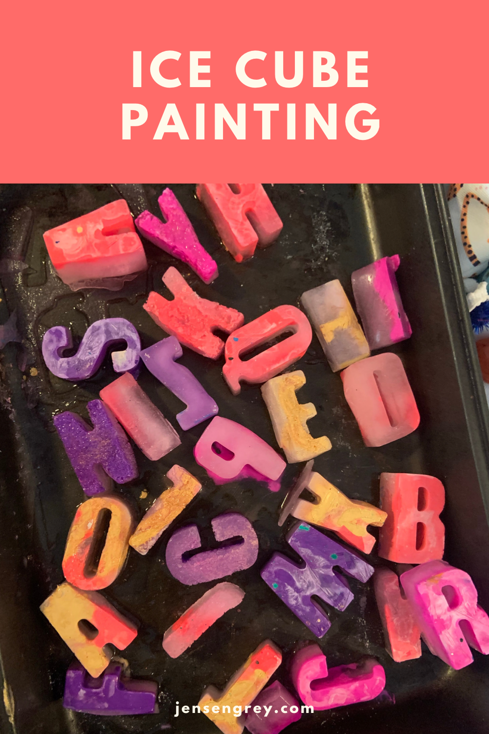 DIY Ice Cube Painting | Grey Skies & Rainbow Highs