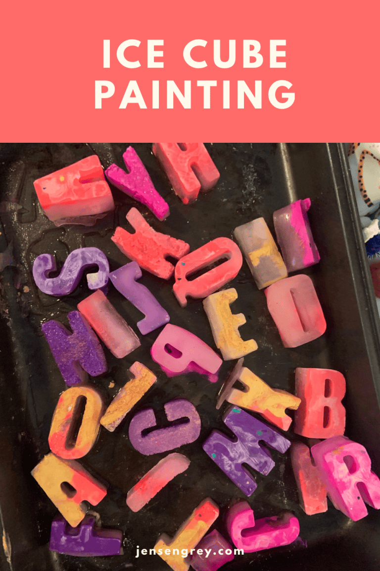 DIY Ice Cube Painting | Grey Skies & Rainbow Highs